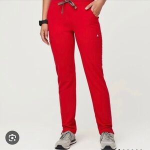 Figs Women's Red Straight Leg Pants